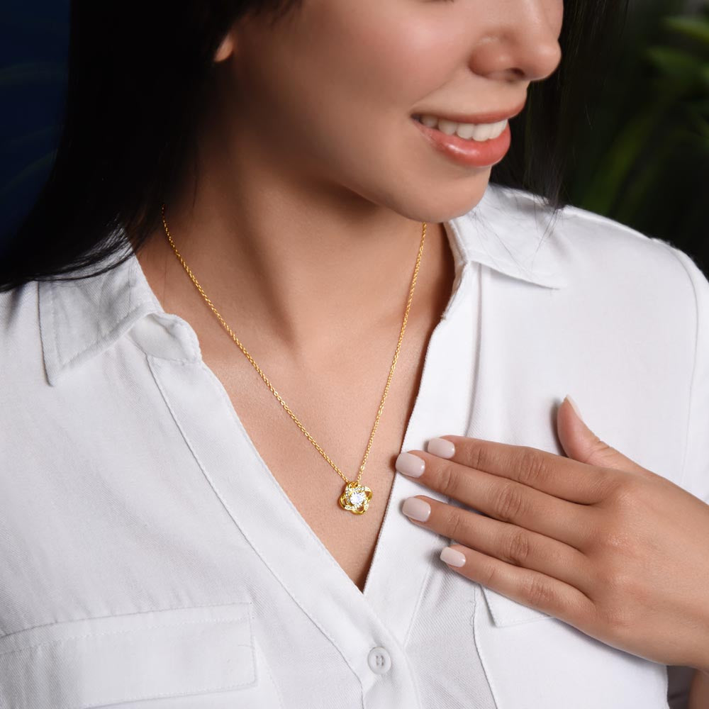 Love Knot Necklace: For the One Who Stole My Hoodies and My Heart